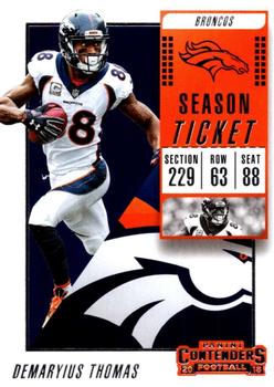Demaryius Thomas Denver Broncos 2018 Panini Contenders NFL #71